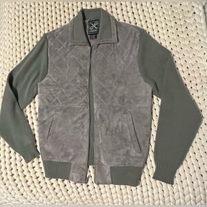 Vintage Haband Suede-Knit Men’s Jacket